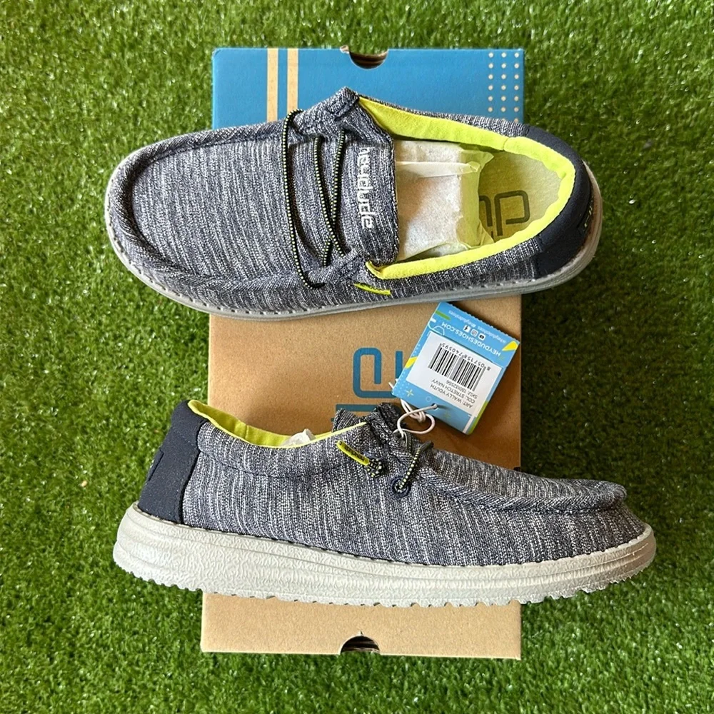 Hey Dude Boy's Wally Stretch Navy